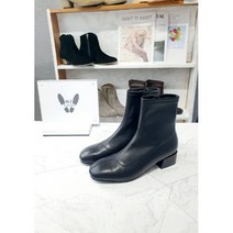 니즈슈즈 슬림 스판 옆지퍼 삭스부츠 3cm NZ1007-L1207BK