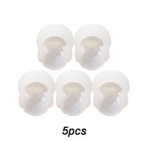 석고 DIY 스컬 크리스탈 에폭시 수지 몰드 해골 펜던트 팔찌 목걸이 실리콘 몰드, 5pcs