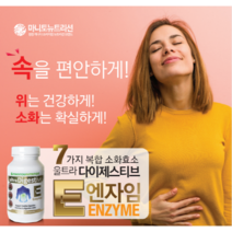 입맛 돋구는 위영양제 이석증에 좋은 영양제 MANITOUNUTRITION ultra Digestive Enzymes E, 1병, 90캡슐