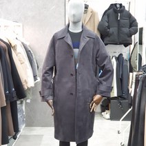 리버클래시 리버클래시LIW20906-GB 블루그레이 스웨이드 싱글 발마칸 트렌치코트