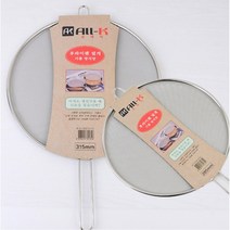 상세정보참조 올케이 후라이팬 덮개 285/315mm 팬캡 생선구이 기름방지 프라이팬뚜껑 오일가드, 사이즈, 285mm