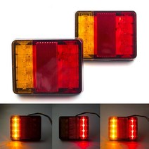 데이라이트 차폭등 데루등 2pcs 방수 8 led 12v 24v 후면 테일 경고 방향 지시등 표시등 자동차 조명 트럭 트레일러 보트 캐러밴 ip65