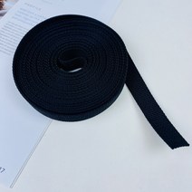 헤세드 1.5cm 잔골 폴리 웨이빙끈 (5마-450cm), 블랙