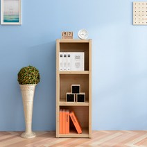 공간사이 큐브 400 3단 오픈책장, 워시 ce1009