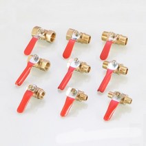 밸브황동 미니 볼 밸브 1/8 "1/4" 3/8 BSP 암 수 커플러 어댑터 공기 물 오일 유량 제어 배관, 01 1/2