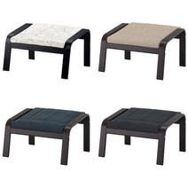 이케 POANG 포엥풋스툴/의자/스툴/발받침/블랙브라운, 블랙브라운+다크블루_091.978.94