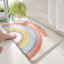 HACHO_ 신발떨이 발패드 에스닉매트 푹신한발매트 욕실발매트 싱크매트 업소용발판, 선택★ 산듯한 파스텔 논슬립 바닥 빠른 물 흡수 발매트, 선택★ 스마일