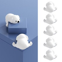 헤라우스점핑 충격 방지 모서리 안전 보호대 5개, 코알라 화이트