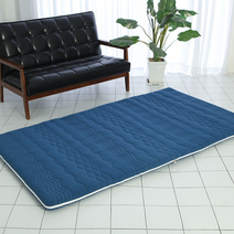 기절 마약매트리스 접이식침대 매트 3단 수면매트 토퍼 60T, 네이비, 멀티싱글(MS)