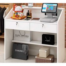 업소용카운터 마트 술집 계산대 식당 신발매장 인포 미용실 식당 서랍 선반 옷매장 테이블 옷가게 편의점 카운터, 120 짙은 흰색