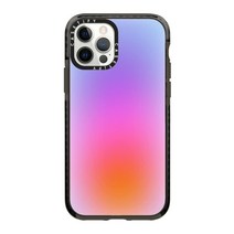 CASETiFY 아이폰 12/아이폰 12 프로용 임팩트 케이스 - 케이티 벤의 베이비 베어 - 투명 블랙, Color Cloud A New Thing Is On, Color Cloud A New Thing Is On