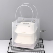 티라미수용기 샌드위치 포장 일회용 그릇 보틀 케이크 배달 용기 도시락 상자 디저트 상자, 미색 도시락 상자 토트 백 25, 표시된 크기