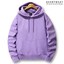 하트비트 유베틴 후드티 오버핏 무지 긴팔 티셔츠 커플룩 단체복 남녀공용 커플티 빅사이즈 단체티 후디
