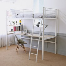 일루일루 코모드i 올인원 책상형 벙커침대, 아이보리 프레임만구입