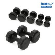 헬스웨이 [헬스웨이] 옥타 PVC코팅 아령4kg 세트(2개), 1