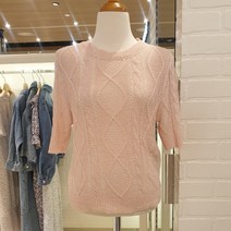 [SOUP.]숲 (SY5SK85) 크레용 라운드 반팔 니트