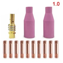 용접용품 용접 토치 가스 세라믹 노즐 아르곤 아크 홀더 접촉 팁, Option)13개 1세트 B (품번 1242