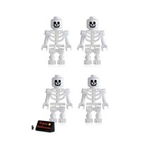 레고 LEGO 캐리비안 해적 미니피겨 - 측면 디스플레이가 있는 스켈레톤(4팩)