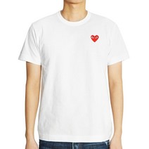 꼼데가르송 레드와펜 AZ T108 051 2 남자 반팔티셔츠