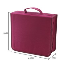 CD바인더 급 CD케이스 256매입 대용량 CD수납가방 고급 실켓 CD가방 양면 CD케이스 케이스 보관 앨범 커버, 실켓 256매 와인