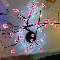 별빛 나무 네온 led 간접 센서 특이한 수면 수유 카페 조명 이케아 센서 인테리어 나래바, 웜버튼스위치매화등