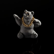 헤카테 머슬매니아 곰탱이 차량용 석고방향제, 애플구아바, 1개