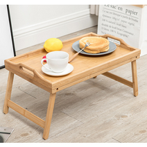 테이블/베드트레이/뱀부테이블 압축 대나무소재 원목테이블/테이블/좌식테이블/침대테이블/트레이/친환경, 상세페이지 참조