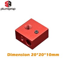 3D프린터부품 CR-10S 프로 황동 노즐 목구멍 가열 블록 3D 프린터 핫 엔드 1.75MM 필라멘트 J 헤드 cr10S, [01] 1 Piece, [03] Heated Block