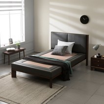 흙표흙침대 빈폴 모던원목침대 SS, 단품