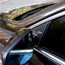 [JS AUTOMOTIVE] 쉐보레 올뉴말리부 더뉴말리부용품 윈도우 도어 A필러 기스방지 튜닝커버 엠블럼 로고 몰딩스티커, 카본, 1개