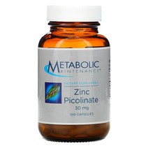 Metabolic Maintenance Zinc Picolinate 메타볼릭 징크 피콜리네이트 30mg 아연 영양제 100정