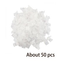 50 개/갑 플라스틱 식물 지원 접목 클립 모종 도구 꽃 정원 포도 나무 부목, [01] 50 pcs