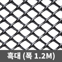 튼튼철물 비둘기퇴치망 플라스틱망 인테리어망 PE망 튜닝그릴망, 흑대 1.2m(폭) X 1m