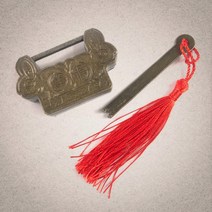 레트로 전통 토끼 골동품 자물쇠 사물함 열쇠형 잠금고리 빈티지 인테리어 소품 엔틱 장식