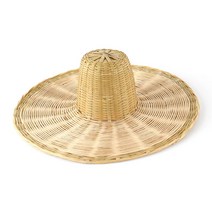 더담고 대나무 패랭이 모자 전통 갓 주점 인테리어 조명 소품, 패랭이 중지름 27.5cm