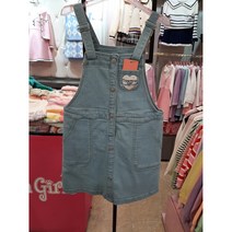 로엠걸즈 데일리 귀요미 데님 오버롤 끈 멜빵 원피스 신학기 당일배송 RGOW23S2P