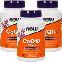 나우푸드 CoQ10 100mg 소프트젤 글루텐 프리, 150개입, 3개, 150정