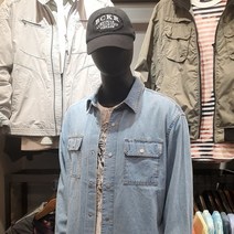 버커루 B225Z0150P_버커루 BC남성 오버핏 데님 셔츠 자켓