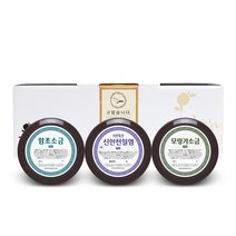 참건강마을 [3년묵은천일염] 함초 굵은 소금 3종세트 (답례품 선물세트), 함초굵은소금+모링가소금+구운소금