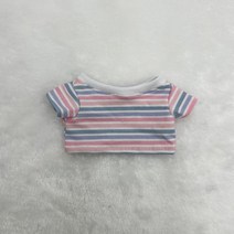벙거지 코튼 10cm15cm20cm 헨리 10cm인형옷, C42-빨간 가루 블루 바디 셔츠