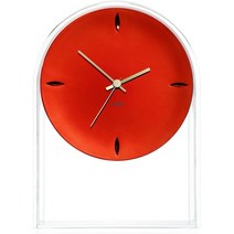 일본직발송 4. 카르텔(Kartell) Kartell 카르텔 탁상시계 AIR DU TEMP 에일듀탄 W21.5D8H30cm 크리스탈레, One Size_크리스탈레드, One Size_크리스탈레드, 크리스탈레드