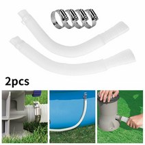 Intex 액세서리 호스 32mm 수영장 도구 펌프/필터/히터 파이프용 재사용 가능한, 2개
