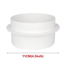 스파이럴덕트 파이프 배관 밸브 100mm 150mm 드래프트 차단기 댐퍼 환기 체크 인라인 덕트 용 드래프트 백 셔터 주방 홈 환기 그릴, 1개-11cm