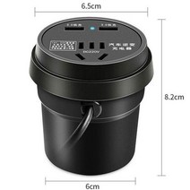 변압기 인버터컵유형 자동차 전원 인버터 전화 충전 콘센트 빠른 Qc 3.0 24V 트럭 전력 변환기 12V ~ 220V, 01 1 PC