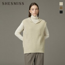쉬즈미스 쉬즈미스 내추럴 후드 니트 베스트 SSKVTL41020