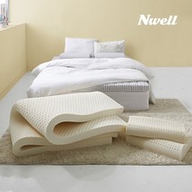 느웰 천연라텍스 베개세트 하드 7.5cm/SS, 면커버B