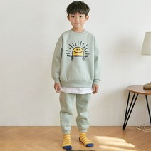 바브키즈 썬스케이트 맨투맨 상하 세트