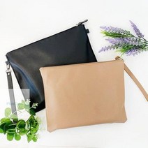 가죽 클러치백 만들기 취미 키트 미술 재료 KIT 방과후학습 미술준비물 DIY, 크림베이지
