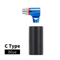 WEST BIKING-CO2 미니 펌프 자전거 빠른 공기 팽창기 휴대용 핸드 펌프 슈레이더 및 프레스타 밸브 어댑터 사이클링 MTB, CHINA, C Classic Blue