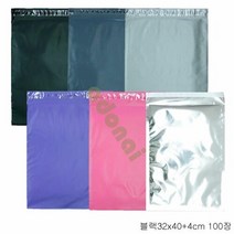 택배봉투 블랙32x40+4cm 100장